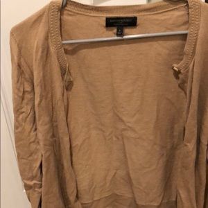 Tan/brown butter ‘luxe’ cardigan - Banana Republic